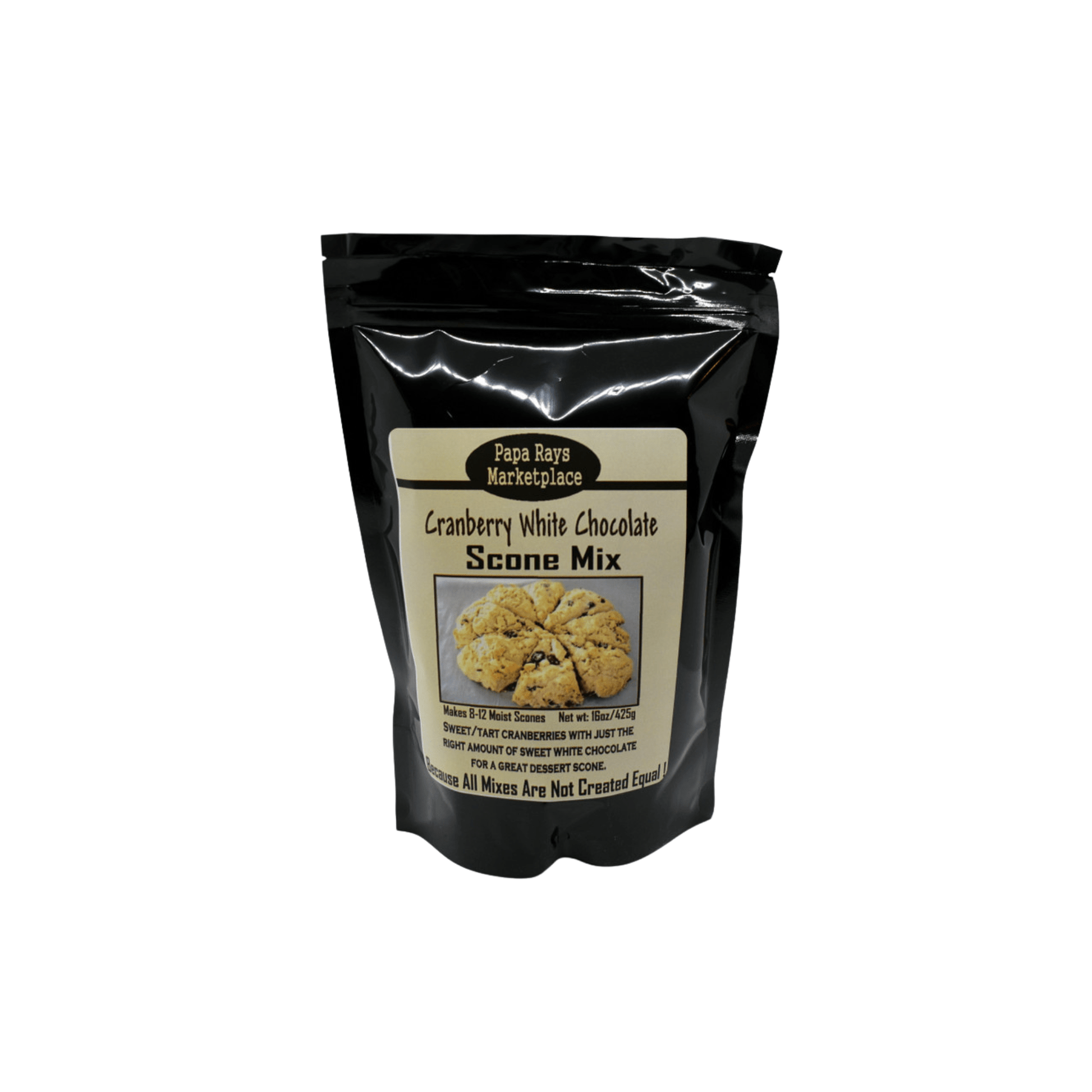 Papa Ray’s Cranberry White Chocolate Scone Mix 813885007534 Gourmet Foods CDA Gourmet Chocolate Cranberry 1