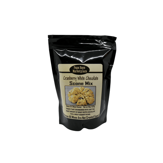 Papa Ray’s Cranberry White Chocolate Scone Mix 813885007534 Gourmet Foods CDA Gourmet Chocolate Cranberry 1
