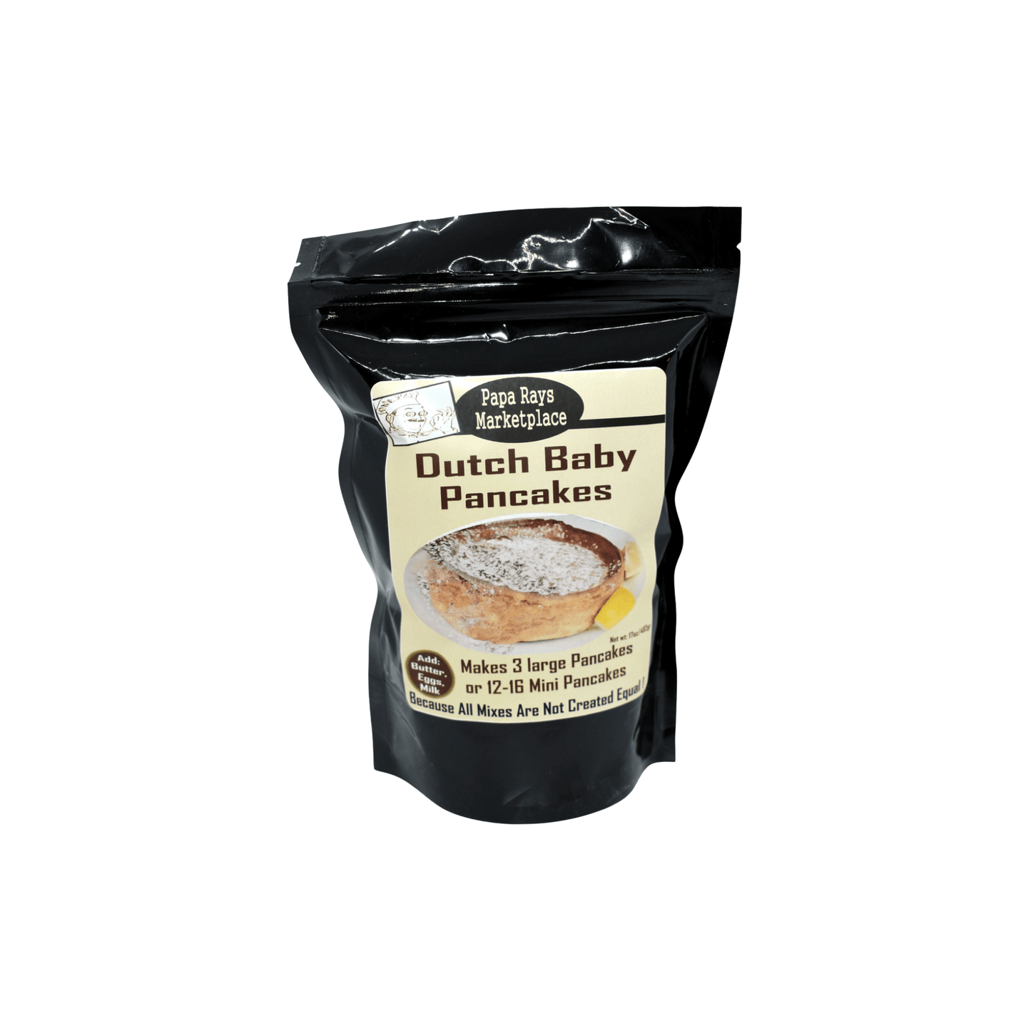 Papa Ray’s Dutch Baby Pancake Mix 813885008500 Gourmet Foods CDA Gourmet Baby Dutch 1