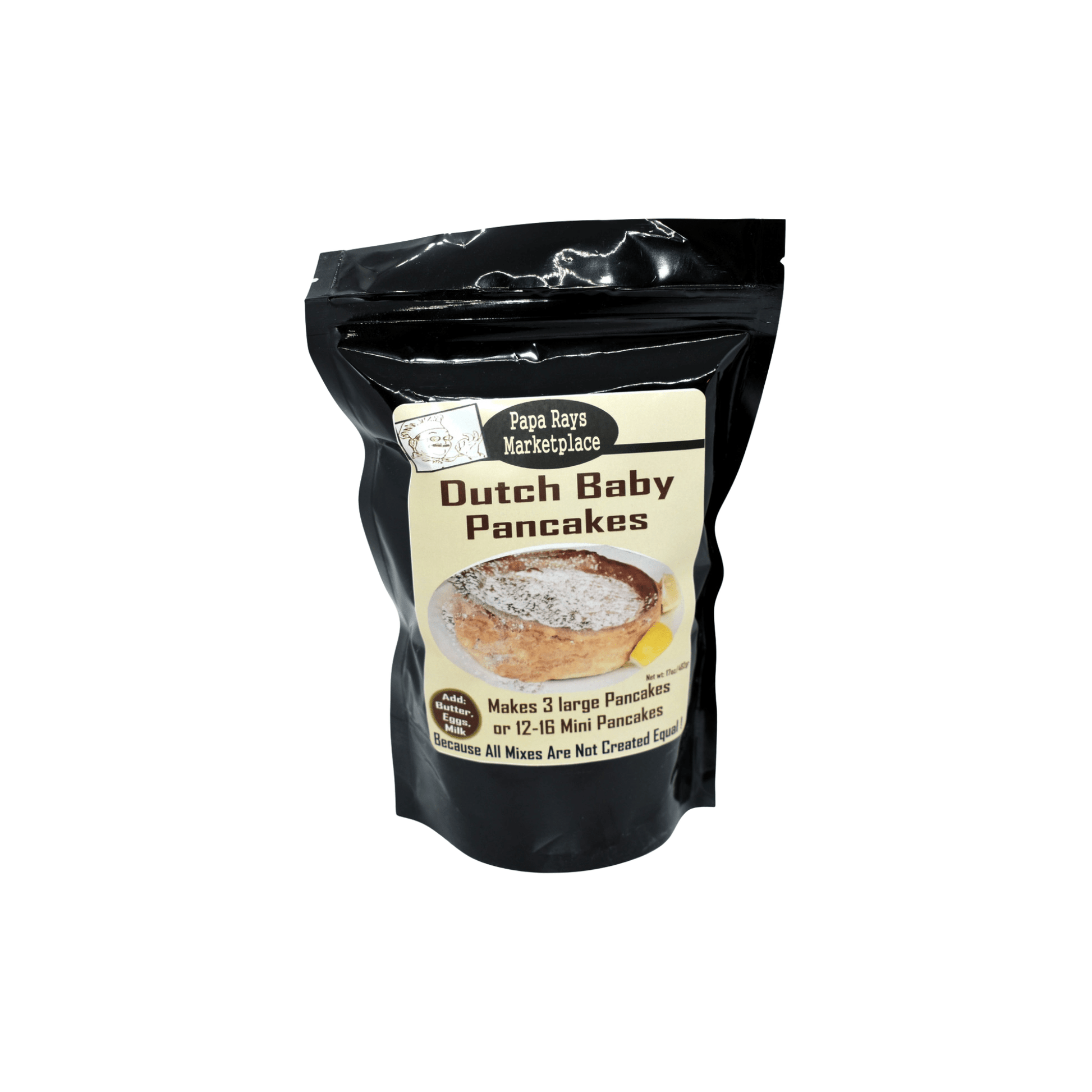 Papa Ray’s Dutch Baby Pancake Mix 813885008500 Gourmet Foods CDA Gourmet Baby Dutch 1