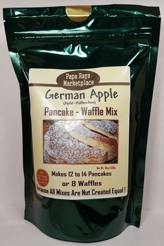 Papa Ray’s German Apple Pancake/ Waffle Mix 813885007596 Gourmet Foods CDA Gourmet Apple German 1