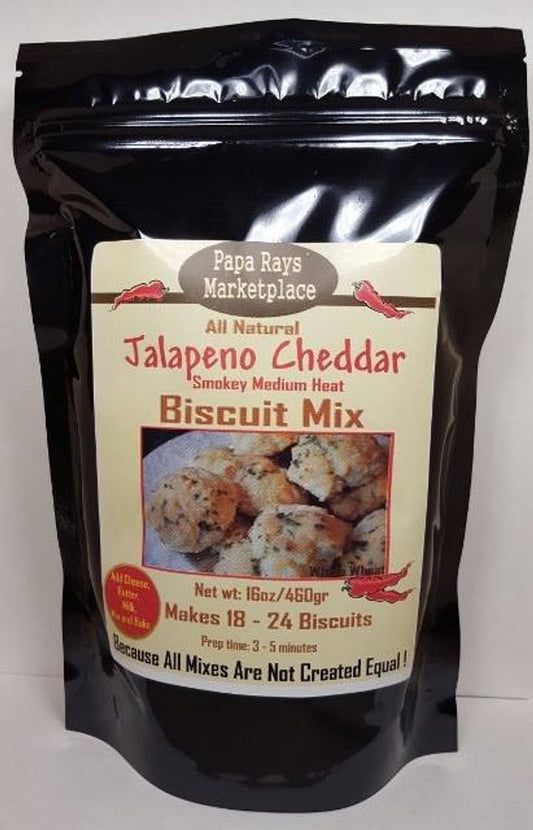 Papa Ray’s Jalapeño Cheddar Biscuit Mix 813885007589 Gourmet Foods CDA Gourmet Biscuit Cheddar 1