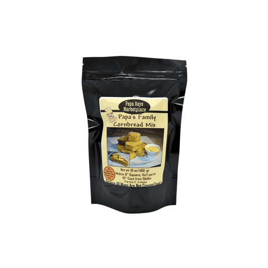 Papa Ray’s Papa’s Family Cornbread Mix 813885007947 Gourmet Foods CDA Gourmet Cornbread Family 1