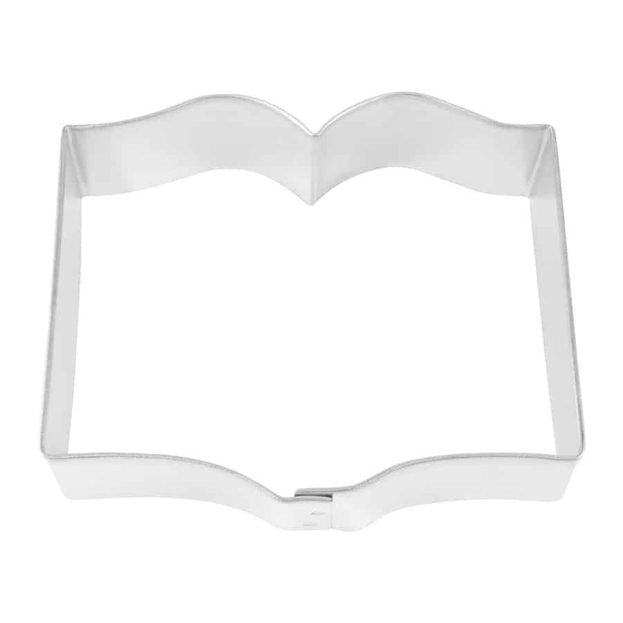 R & M Book Cookie Cutter 3.5" 071581010429 Cookie Cutters CDA Gourmet book cookie 1