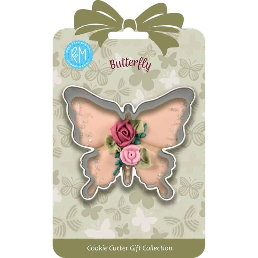 R & M Butterfly Cookie Cutter 3.25" Carded 071581080187 Cookie Cutters CDA Gourmet Butterfly Carded 1