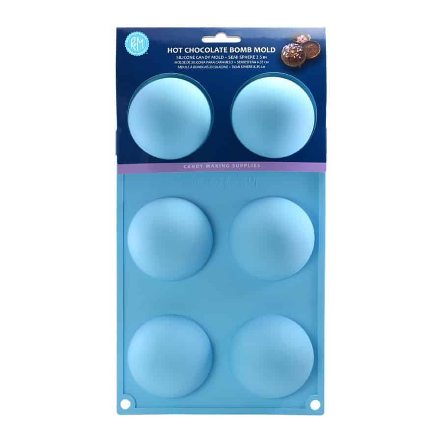 R & M Hot Chocolate Bomb Silicone Candy Mold 768545090084 Cookie Cutters CDA Gourmet Bomb Candy 1