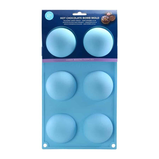 R & M Hot Chocolate Bomb Silicone Candy Mold 768545090084 Cookie Cutters CDA Gourmet Bomb Candy 1