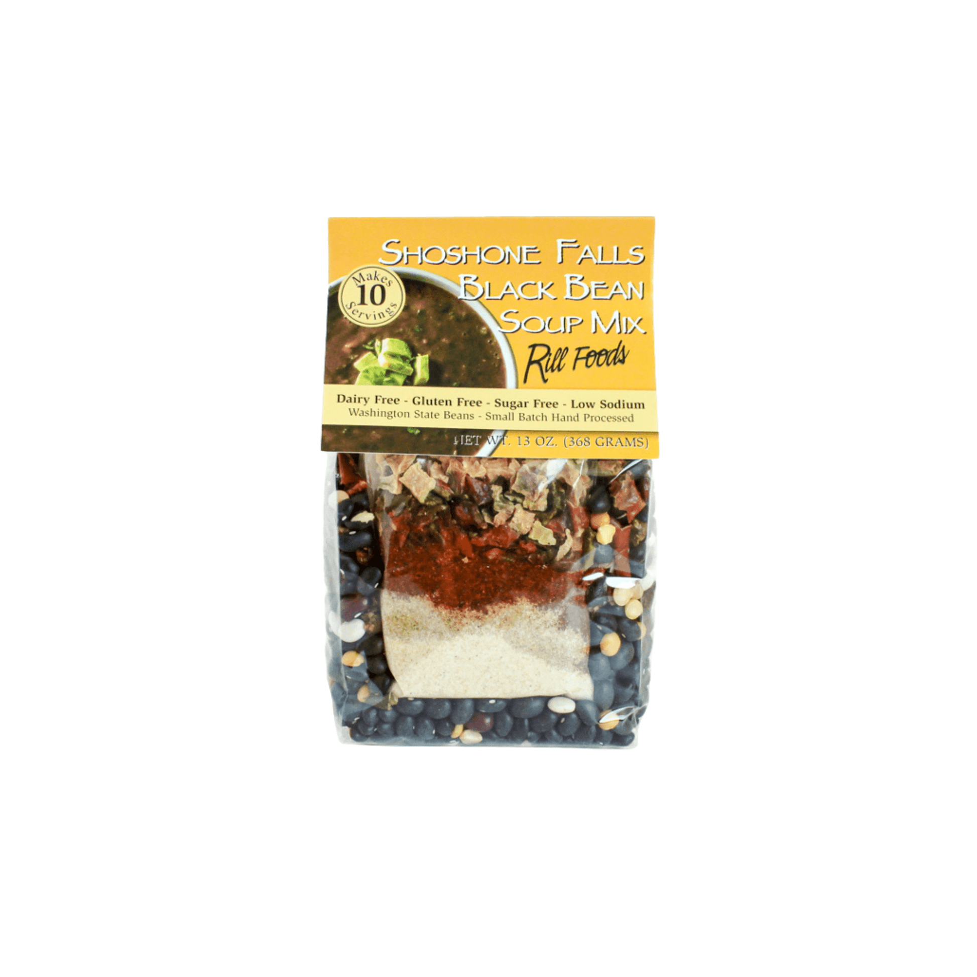 Rill Foods Shoshone Falls Black Bean Soup Mix 813927000158 Gourmet Foods CDA Gourmet mixes Pantry and Seasoning 1