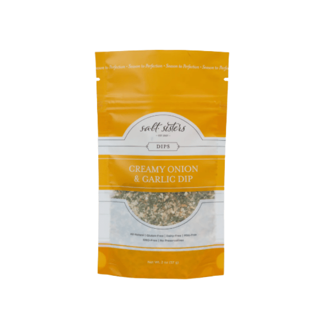 Salt Sisters Creamy Onion and Garlic Dip 819876015809 Spices CDA Gourmet Creamy Dip 1