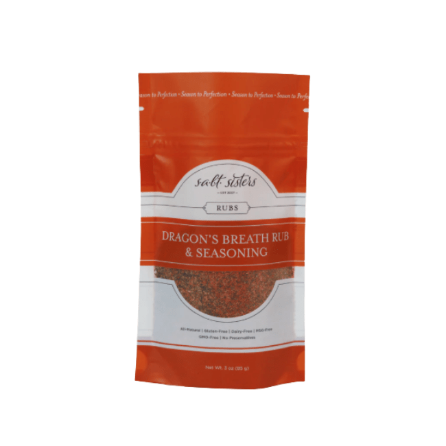 Salt Sisters Dragon's Breath Rub and Seasoning 819876010392 Spices CDA Gourmet Breath Dragon 1