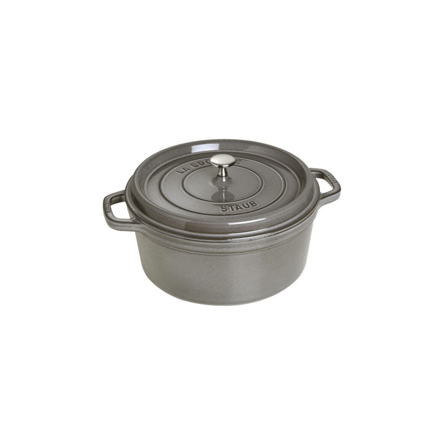 Staub Round Dutch Oven - 7 QT 11464 Staub CDA Gourmet Basil Black 7