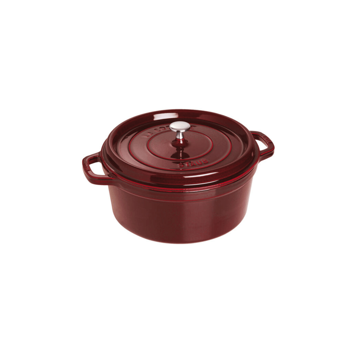 Staub Round Dutch Oven - 7 QT 872078003180 Staub CDA Gourmet Basil Black 1