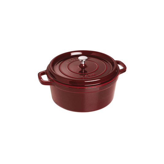Staub Round Dutch Oven - 7 QT 872078003180 Staub CDA Gourmet Basil Black 1