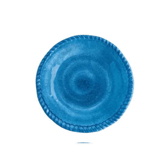 Supreme Housewares Rope Plate Blue - 6 Inch 740731308630 Melamine Tableware CDA Gourmet Blue Plate 1
