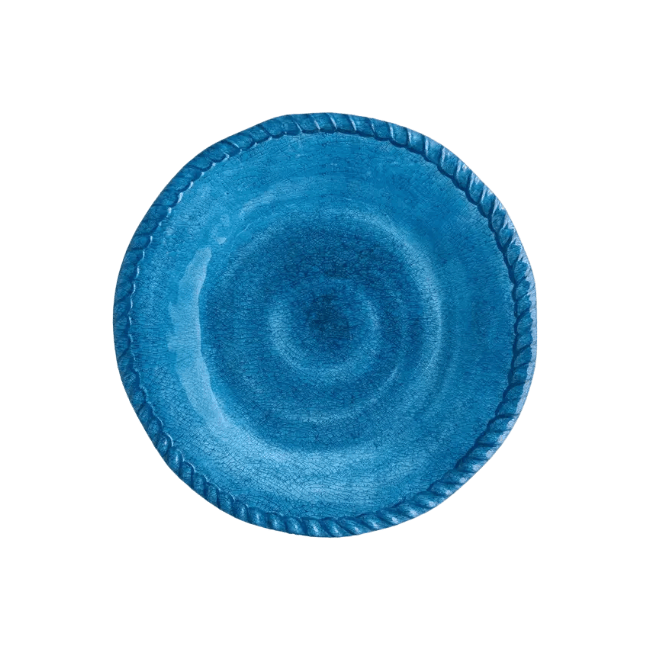 Supreme Housewares Rope Plate Blue - 9 Inch 740731308616 Melamine Tableware CDA Gourmet Blue Plate 1