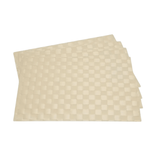 Supreme Housewares Wipeable Rectangular Placemat Beige 892028000212 Textiles CDA Gourmet Beige Placemat 1