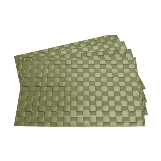 Supreme Housewares Wipeable Rectangular Placemat Sage Green 892028000205 Textiles CDA Gourmet Green Placemat 1