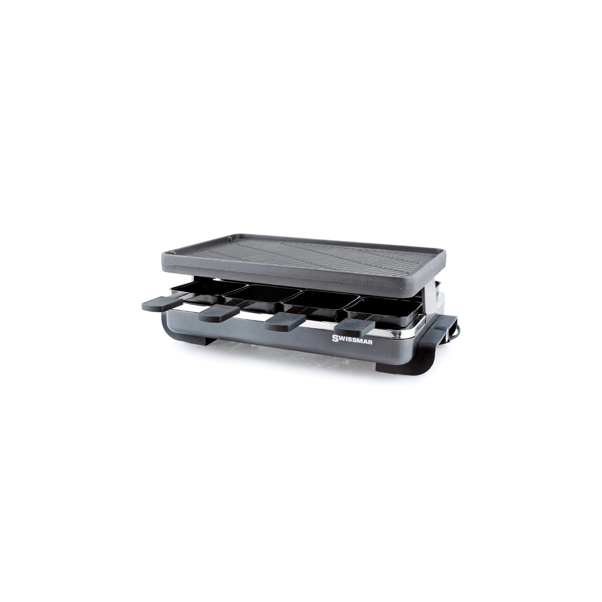 Swissmar Raclette Grill with Cast Iron Top - Anthracite 056975029140 Cookware CDA Gourmet Anthracite cast iron 1