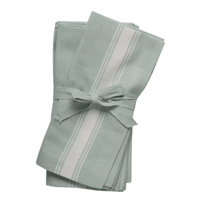Tag Cali Chambray Napkin - Aqua - Set of 4 025466061181 Textiles CDA Gourmet Aqua Cali 1