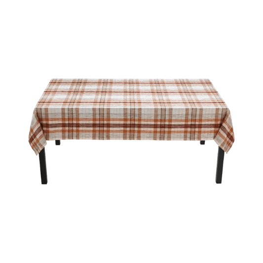 Tag Eva Slub Weave Plaid Tablecloth 025466093601 Textiles CDA Gourmet Eva plaid 1