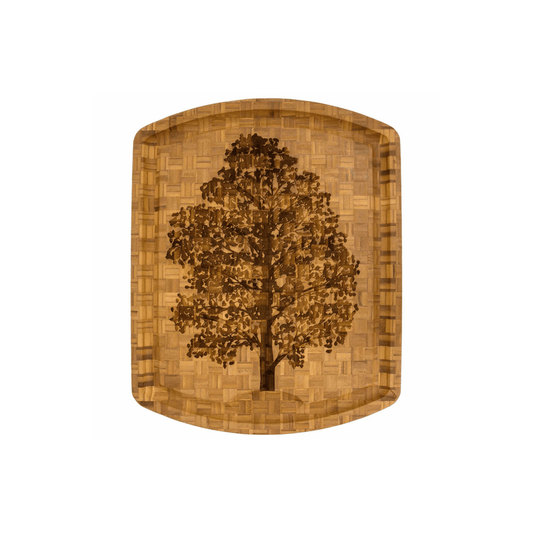 Totally Bamboo Family Tree Etched Carving Board - 19 Inch 811988027022 CDA Gourmet Board Carving 1