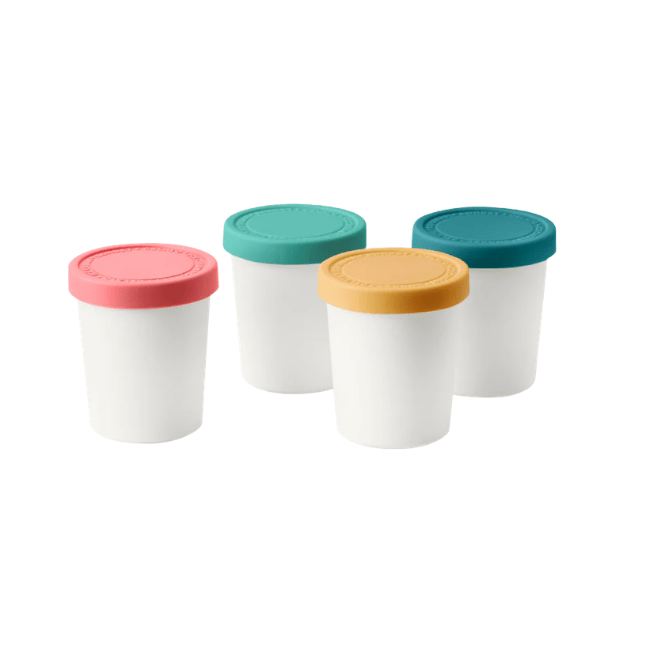 Tovolo Mini Sweet Treats Tubs - Set of 4 - Assorted Tropical 010591093398 Ice Cream CDA Gourmet Assorted Mini 1