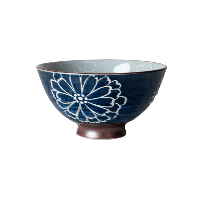 Urban Tokyo Botan Cosmos Blue Rice Bowl 840407603011 Asian CDA Gourmet Blue Botan 1