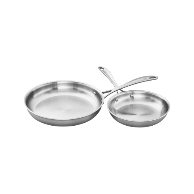 zwilling Spirit Stainless Steel Fry Pan Set - 2 Piece - 8 and 10 Inch 035886334055 Cookware CDA Gourmet Fry Pan Set 1